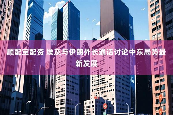 顺配宝配资 埃及与伊朗外长通话讨论中东局势最新发展