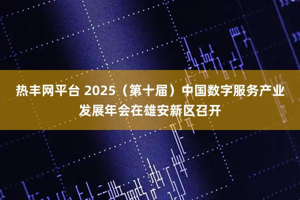 热丰网平台 2025（第十届）中国数字服务产业发展年会在雄安新区召开